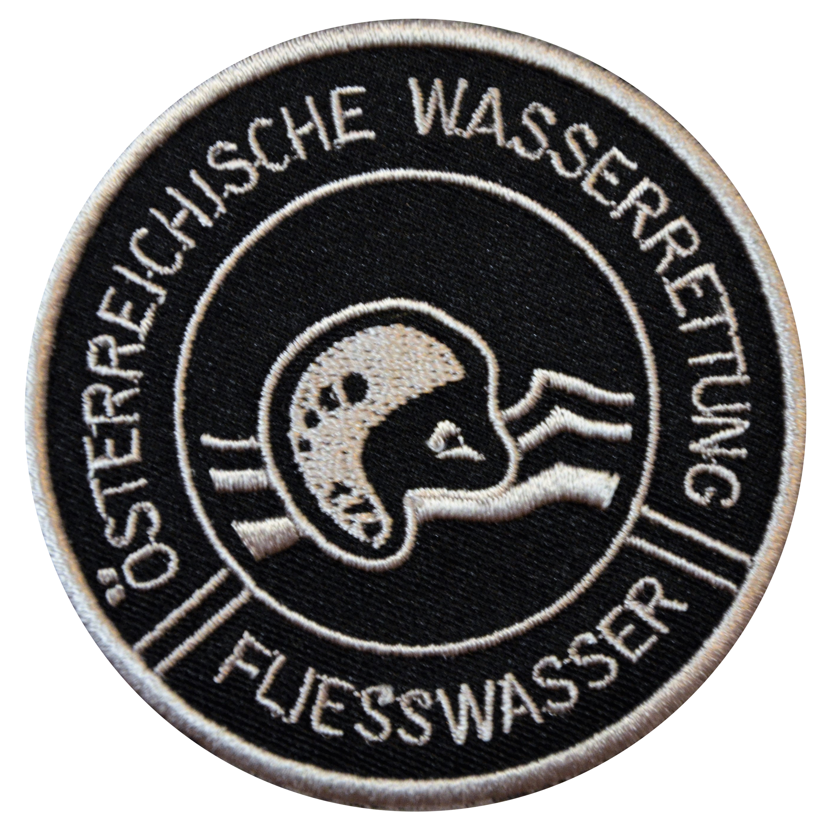 Fließwasser Stoffabzeichen groß 70mm